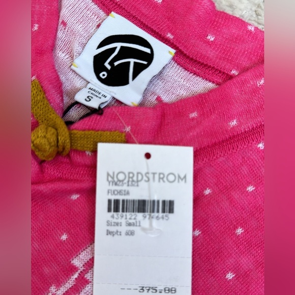 YanYan Munzi Cheongsam Asian Style Jacquard Linen Midi Dress Pink Small - Picture 11 of 15